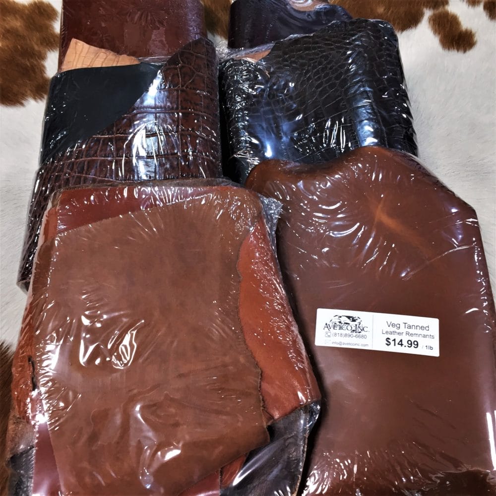1 LB veg tan Cow Embossed Remnant avetcoinc. (1)