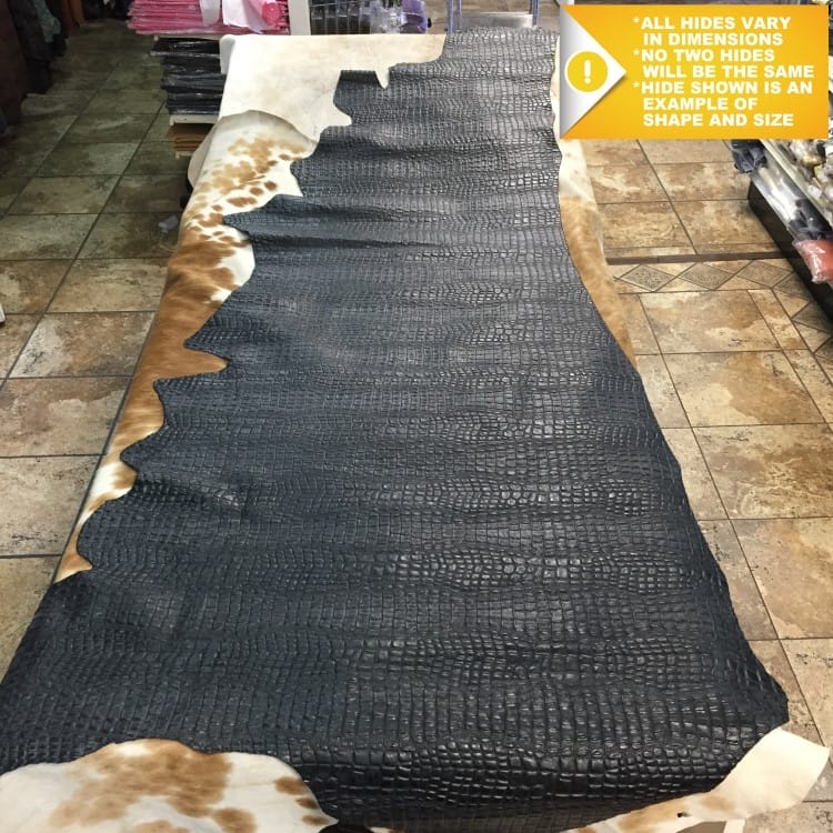 AvetcoInc.com-Oltu Cow Leather Embossed-Black(4)