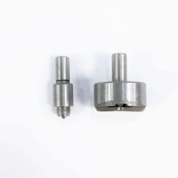 Boot Hook die set | Avetco Leather Hides and Eva Foam Boot hooks setter die insert 6.3mm for 9.4mm shaft – compatible with hand press and foot press machines, steel construction, shown on white background