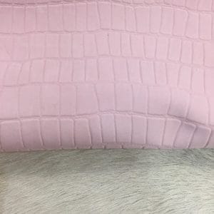 Klips Croc Embossed Nubuck Leather in Pink Powder – Avetco