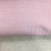 Klips- Pink Powder-Cow Leather Embossed-Avetco Klips Croc Embossed Nubuck Leather in Pink Powder – Avetco