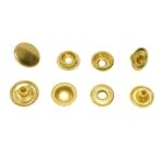 Snaps-Gold | Avetco Leather Hides and Eva Foam Snap Fasteners are suitable for Leathercraft, Accessories, Handbag, Luggage, Garment, Shoes, briefcase, and any Garment Project.