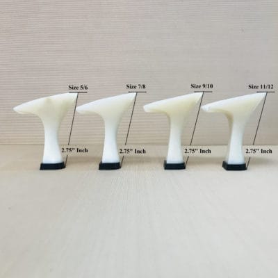 TPU #713 Flared Heels with Heel Tips 2.75"- 5 Pairs