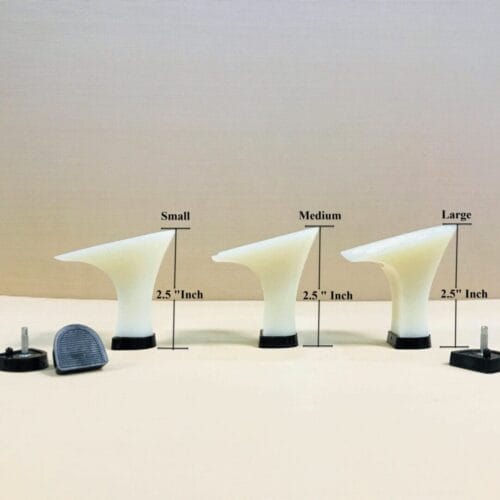 TPU #822 Flared Heels with Heel Tips 2.5"- 5 Pairs