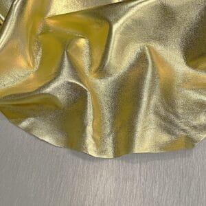 metallic lambskin leather 2 oz – satin gold foil lambhide
