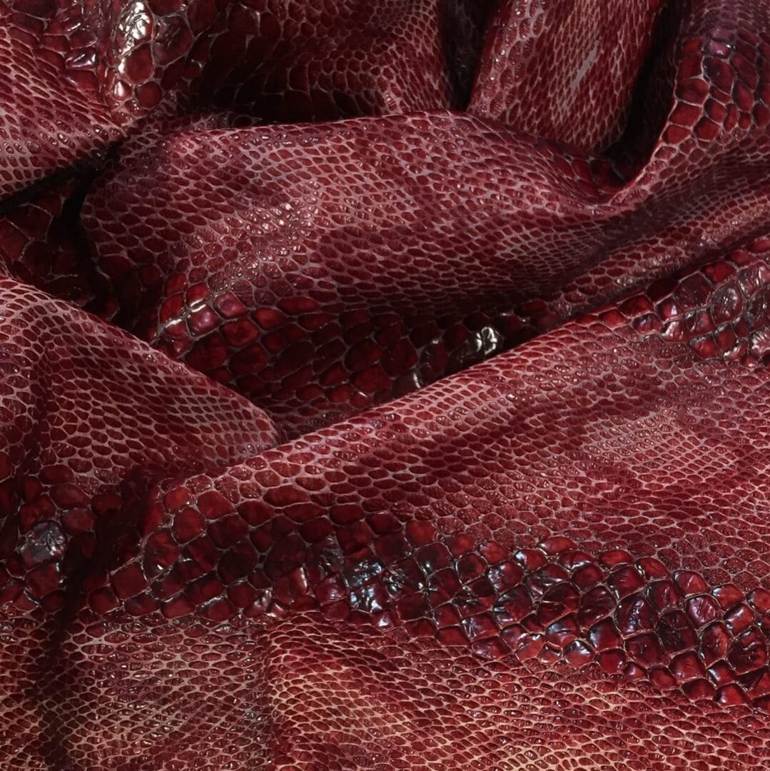 Python Embossed Cow Leather Panel 3 oz Grade A | Avetco Inc.