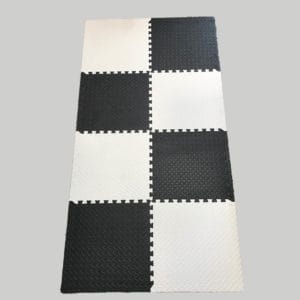 Interlocking puzzle mat tiles are made from premium-grade, high-density EVA foam rubber. These tiles are thick and textured, providing softness, safety, and durability. These colorful mats are double-sided, reversible, and interchangeable, creating a checkered pattern with the two colors of your choice. If you change your mind, the mats can easily be flipped over to the other colors creating a whole new atmosphere. They are perfect for a children’s playroom, gym fitness, dance, yoga, martial arts, sound control, and much more.