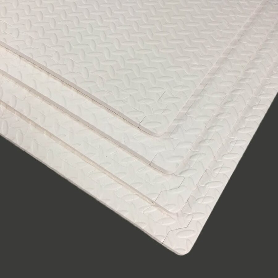 Interlocking puzzle mat tiles are made from premium-grade, high-density EVA foam rubber. These tiles are thick and textured, providing softness, safety, and durability. These colorful mats are double-sided, reversible, and interchangeable, creating a checkered pattern with the two colors of your choice. If you change your mind, the mats can easily be flipped over to the other colors creating a whole new atmosphere. They are perfect for a children’s playroom, gym fitness, dance, yoga, martial arts, sound control, and much more.