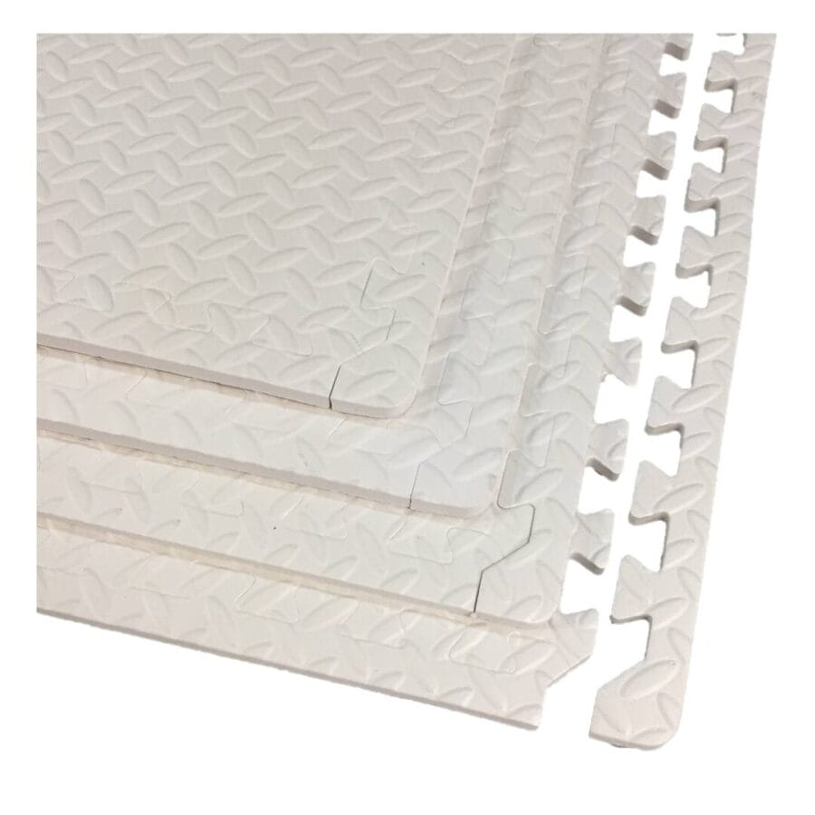 Interlocking puzzle mat tiles are made from premium-grade, high-density EVA foam rubber. These tiles are thick and textured, providing softness, safety, and durability. These colorful mats are double-sided, reversible, and interchangeable, creating a checkered pattern with the two colors of your choice. If you change your mind, the mats can easily be flipped over to the other colors creating a whole new atmosphere. They are perfect for a children’s playroom, gym fitness, dance, yoga, martial arts, sound control, and much more.