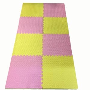 Interlocking puzzle mat tiles are premium grade high-density EVA foam rubber. Perfect for children’s playroom, gym fitness, dance, yoga, martial arts, and much more.