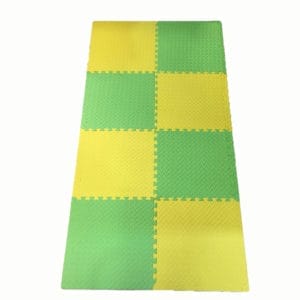 Interlocking puzzle mat tiles are premium grade high-density EVA foam rubber. Perfect for children’s playroom, gym fitness, dance, yoga, martial arts, and much more.