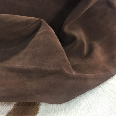 Cow Suede Leather 3 oz Coco Brown