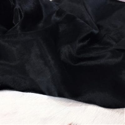 Short Hair Cavallino Calfskin Black