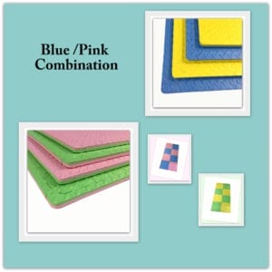 Interlocking puzzle mat tiles are made from premium-grade, high-density EVA foam rubber. These tiles are thick and textured, providing softness, safety, and durability. These colorful mats are double-sided, reversible, and interchangeable, creating a checkered pattern with the two colors of your choice. If you change your mind, the mats can easily be flipped over to the other colors creating a whole new atmosphere. They are perfect for a children’s playroom, gym fitness, dance, yoga, martial arts, sound control, and much more.