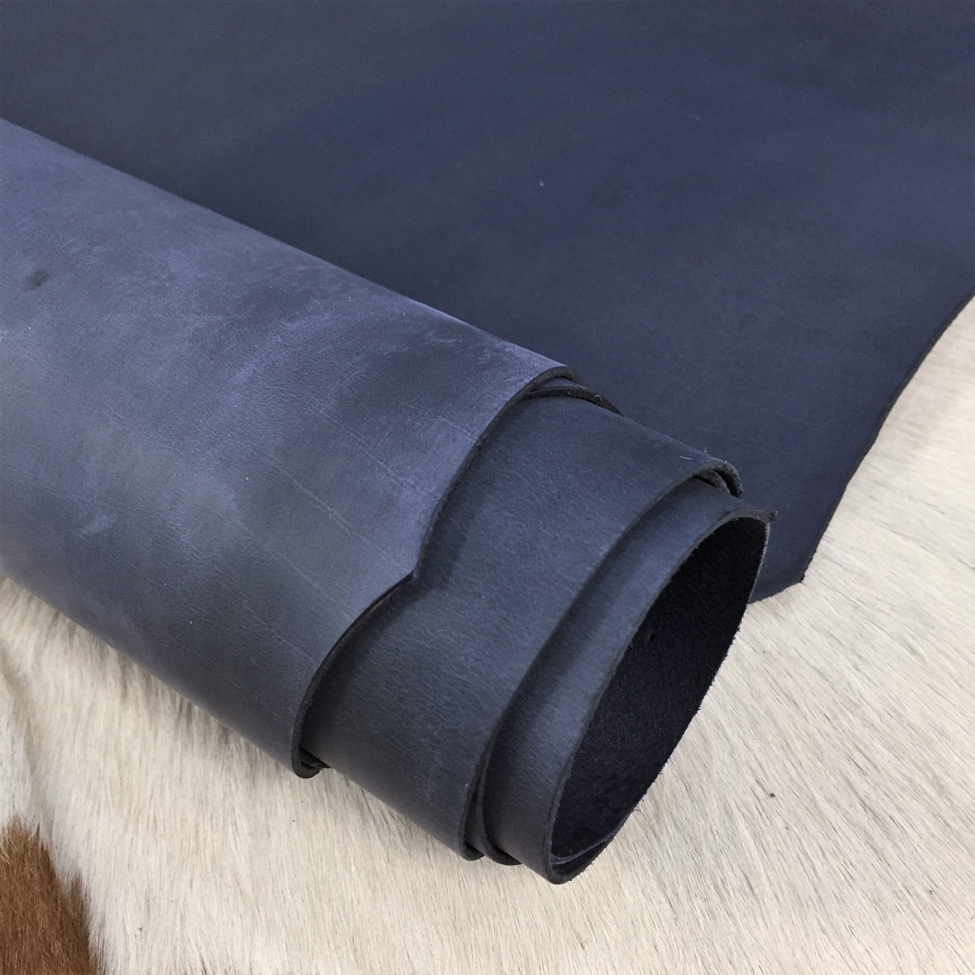 navy blue full veg oil waxed cow leather avetcoinc@