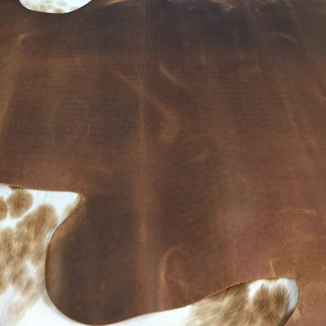 brown crazy horse full veg oil waxed cow leather avetcoinc@