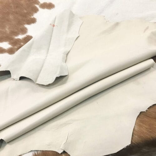 Economy Lambskin Nappa Leather Hide 2 oz Bone