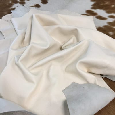 Economy Lambskin Nappa Leather Hide 2 oz Off White