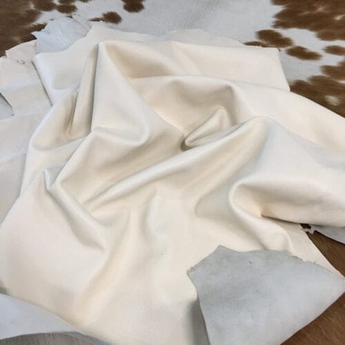 Economy Lambskin Nappa Leather Hide 2 oz Off White