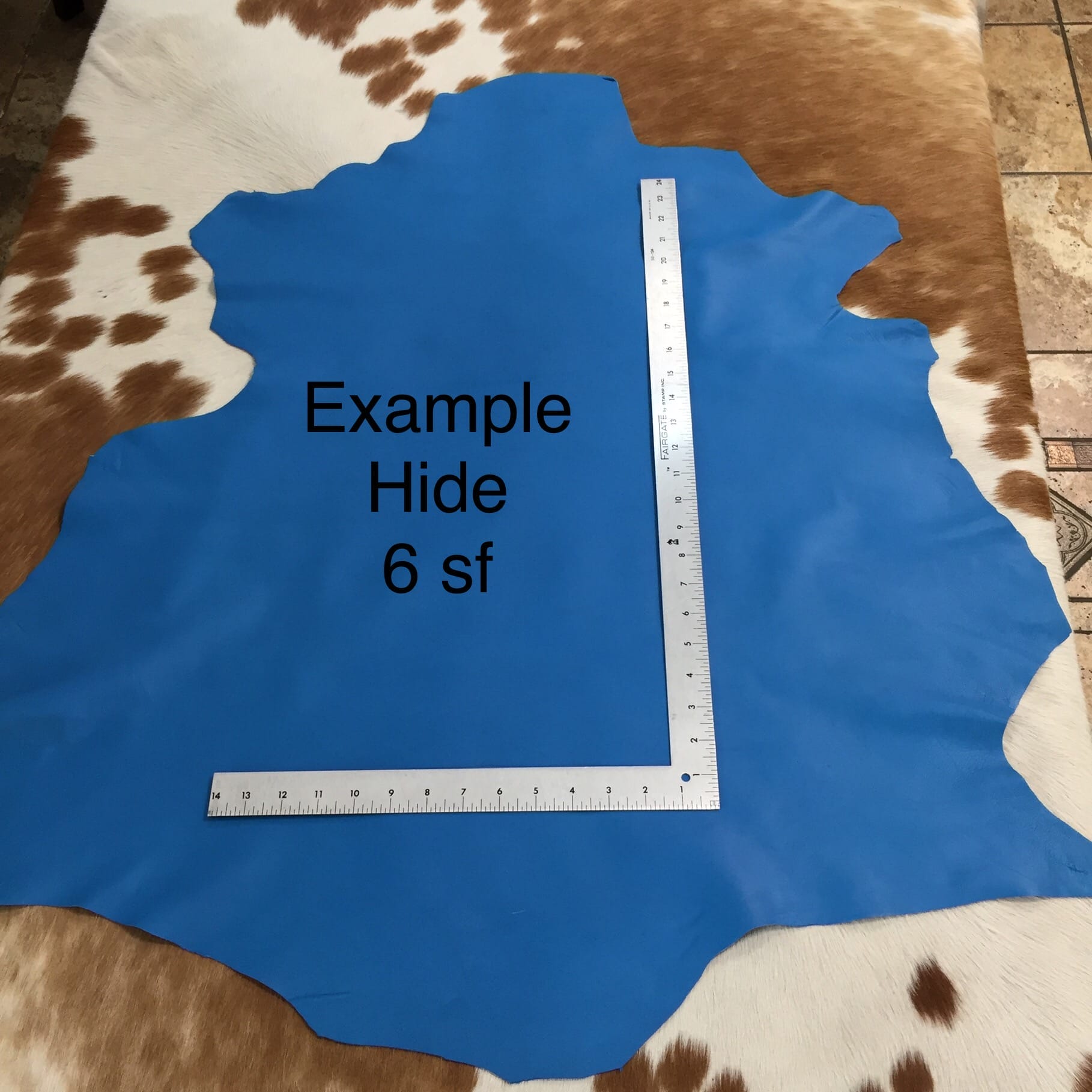 Aqua Blue Lambskin