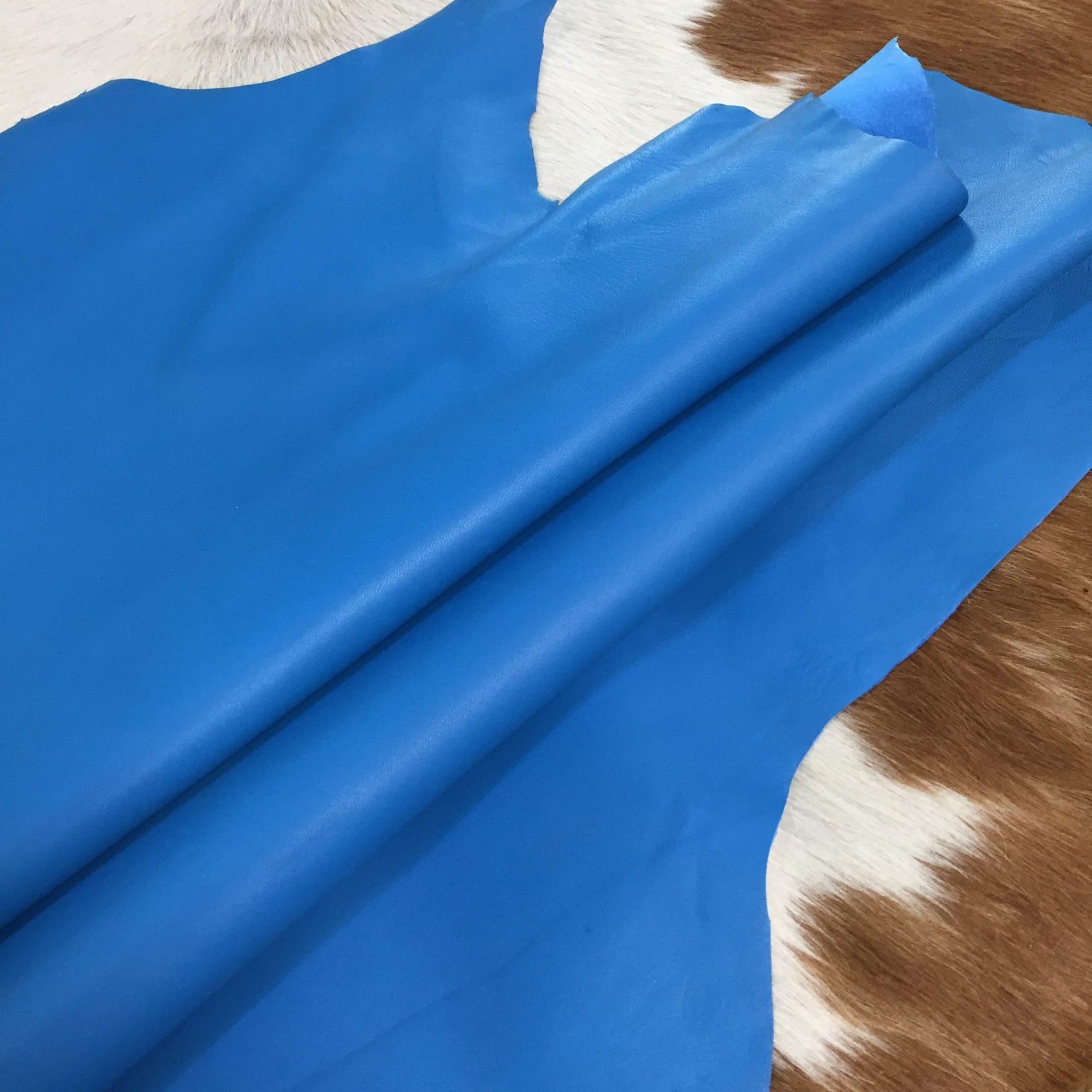 Aqua Blue Lambskin