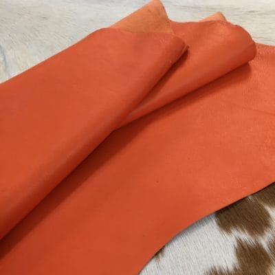 Economy Lambskin Nappa Leather 2 oz Orange