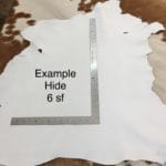 White | Avetco Leather Hides and Eva Foam Lambskin Leather Grade C is a type of leather that might have some imperfections, but they do not affect its performance. Instead, these flaws give it a unique appearance. The leather's raw material is sourced from sheep or lamb, and it weighs 2 oz. with a thickness of 0.7-0.9 mm. Furthermore, the economy grade Lamb leather may have uneven shade tone, dark spots, stretch marks, scarring, scratches, or a few holes. However, these flaws do not affect its performance. Instead, they give it a unique appearance that sets it apart from other types of leather. The leather has a semi-gloss finish, which adds to its aesthetic appeal. Additionally, its soft-medium temper makes it pliable and easy to work with. In terms of size, the average hide size for economy grade Lamb leather is 6-8 sq. ft. With this size, you can use this type of leather for making accessories, arts and crafts, shoes, apparel, and more. Its versatility and unique appearance make it an excellent choice for various projects.