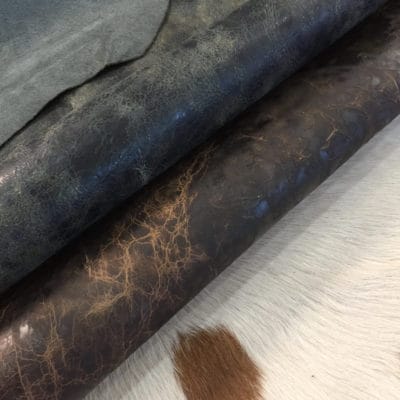 Iguana Double Shoulder Cowhide Leather 3/4 oz