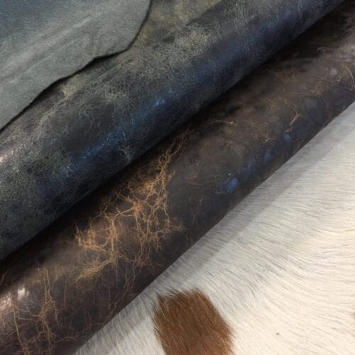 Iguana Double Shoulder Cowhide Leather 3/4 oz