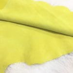 goat suede Yellow | Avetco Leather Hides and Eva Foam The Goatskin Suede Leather features a wonderful texture that is eye-catching and feels luxurious to the touch. Its versatility stems from a distinctive tanning method that involves gentle buffing, making it ideal for use in various items such as clothing, moccasins, lining, handbags, shoes, and accessories. Those who value timeless elegance and quality will undoubtedly find this leather worth the investment, as it guarantees utmost quality and worth through full hide pieces that typically range in size between 2-4 square feet and have a thickness of 3 oz (1.0-1.1mm). What is Goat Suede? Goat suede undergoes an extra finishing process that creates a velvety texture. This process involves buffing the flesh side of the hide, resulting in a soft and textured nap that feels wonderful to the touch.