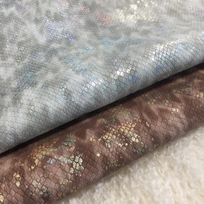 Snake Embossed Lambskin Leather 2 Oz.