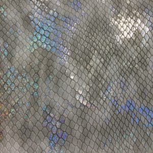 Silver Snake Embossed Lambskin