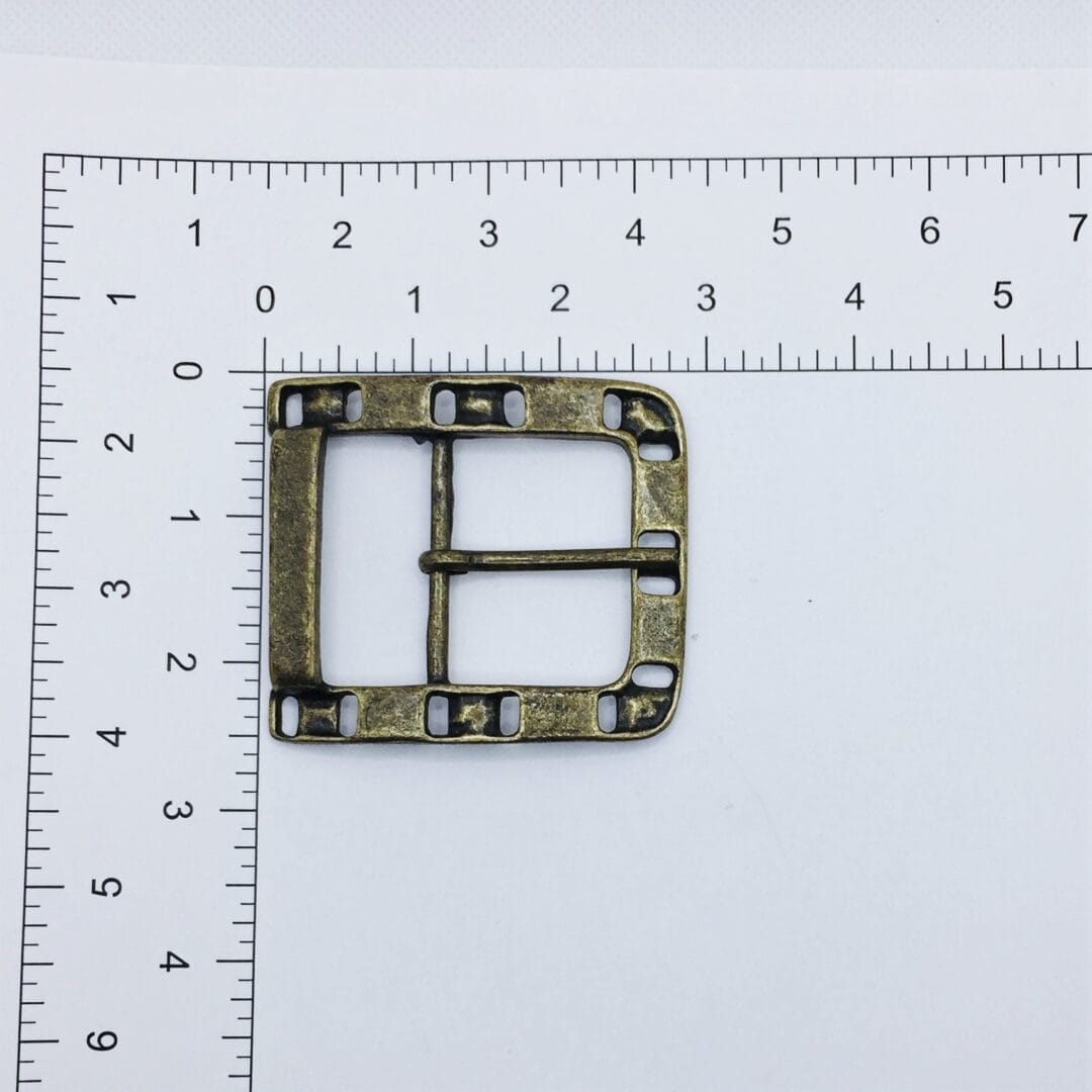Belt Buckle Brass 40mm 1.57inch HA2114 (1)