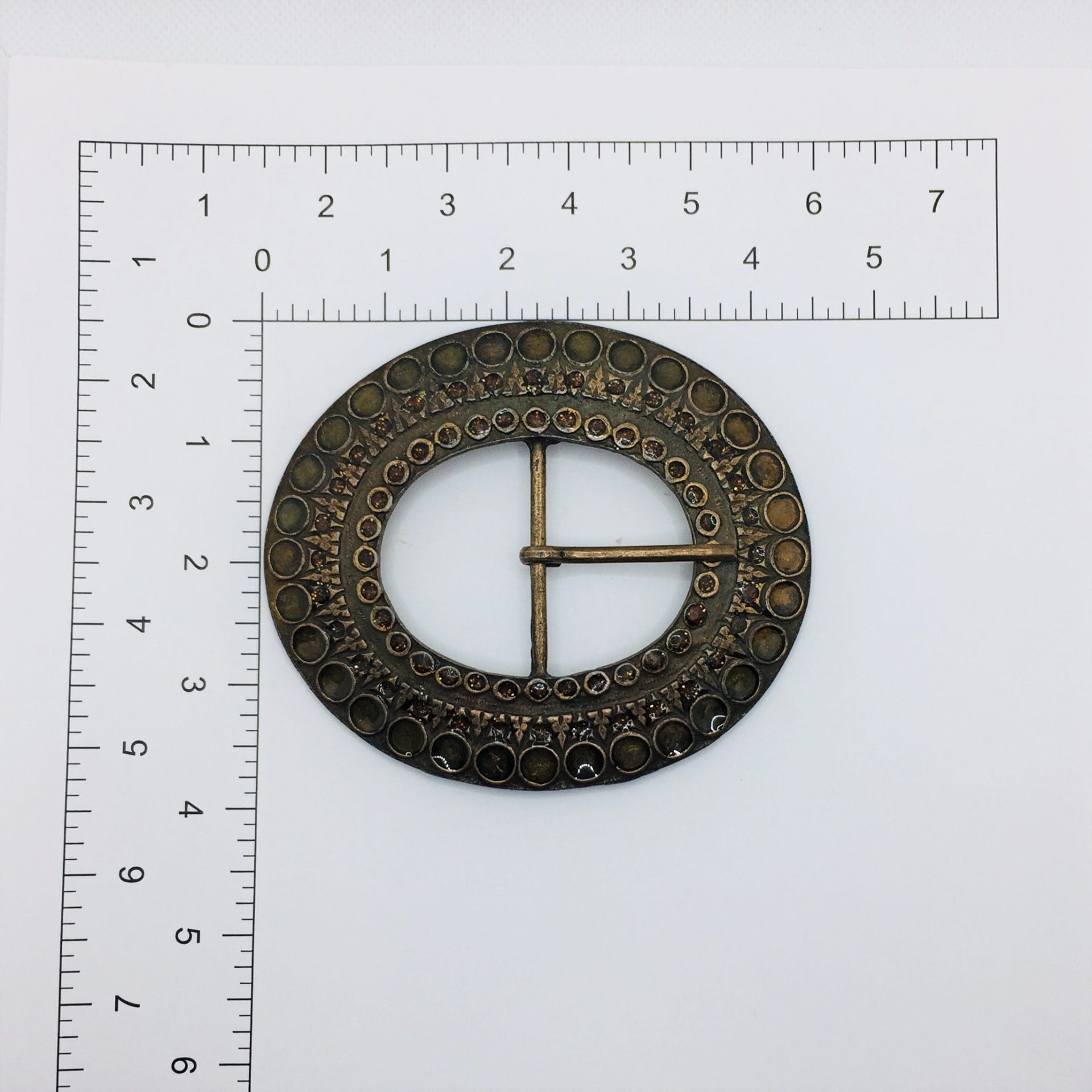 Belt Buckle Brass 45mm 1.77inch HA2120 (2)