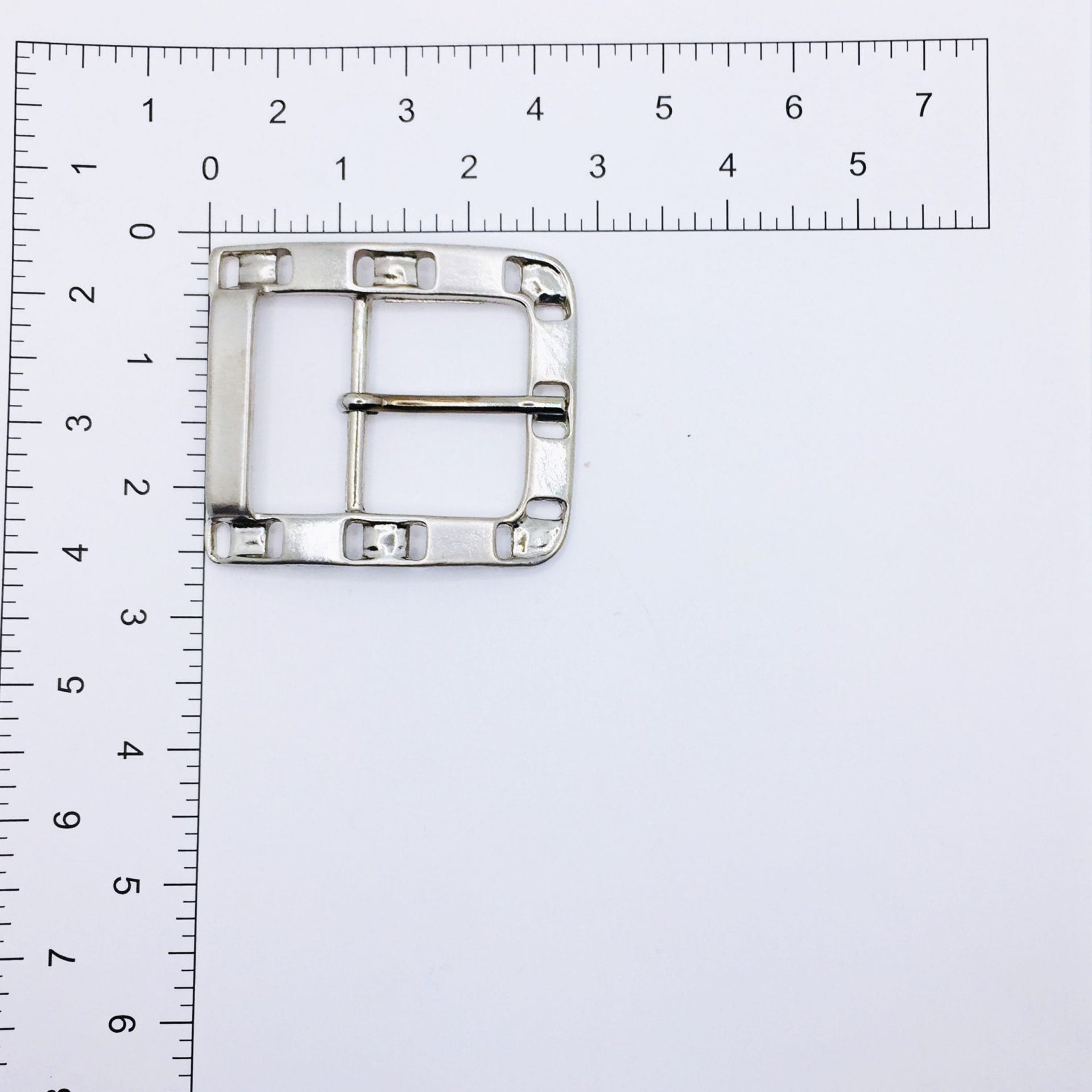 Belt Buckle Silver 40mm 1.57inch HA2114 (1)