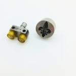 Fleur De Lis Die Setting Tool AR-52 Avetcoinc@ (1) | Avetco Leather Hides and Eva Foam Fleur-De-Lis Rivet Die Setter for leather and bag making