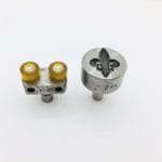 Fleur De Lis Die Setting Tool AR-52 Avetcoinc@ (4) | Avetco Leather Hides and Eva Foam Fleur-De-Lis Rivet Die Setter for leather and bag making