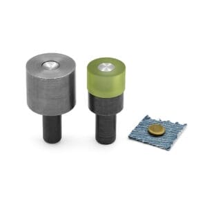 Rivet Tooling Set R002 – top and bottom die for rivets R0026 and R0028