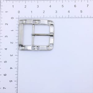 silver belt buckle