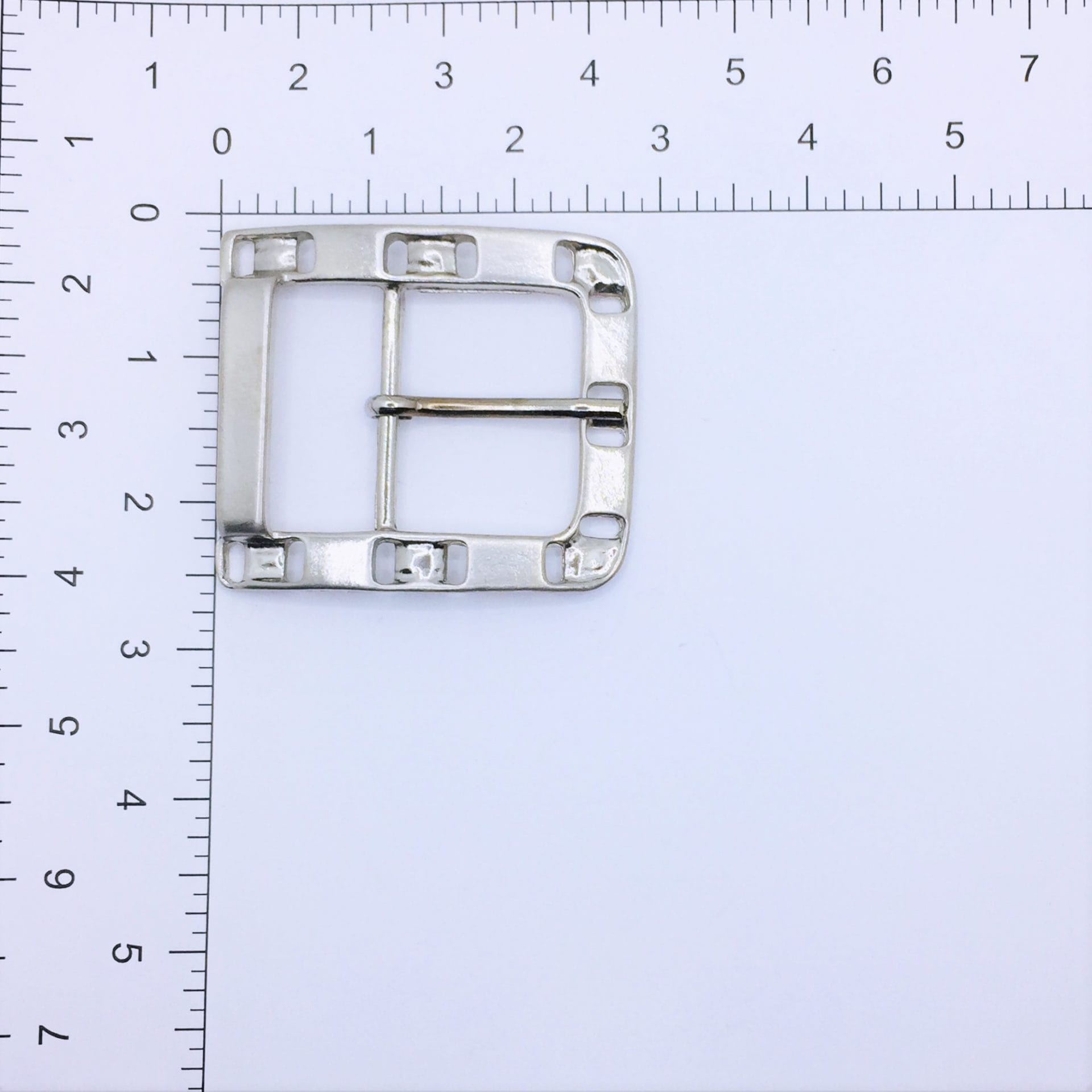 Belt Buckle Silver 40mm 1.57inch HA2114 Avetcoinc@(2)