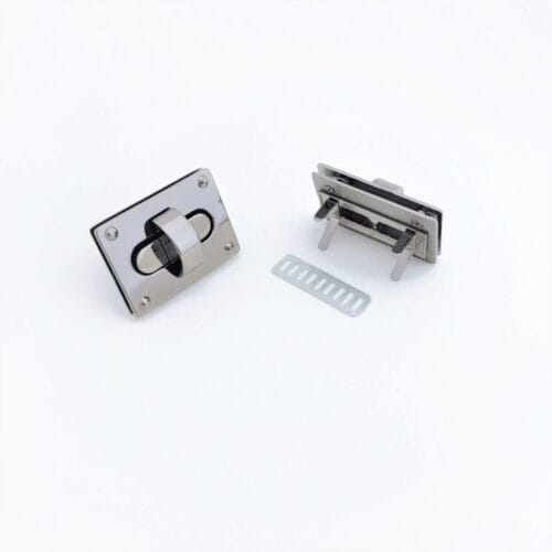 Rectangular Twist Handbag Lock Closure Y1764