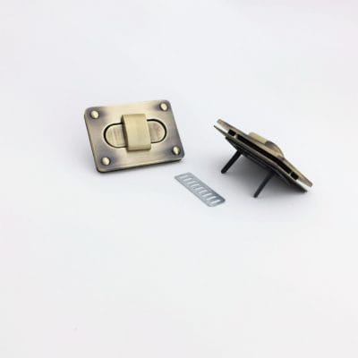Rectangular Twist Handbag Lock Closure Y1702