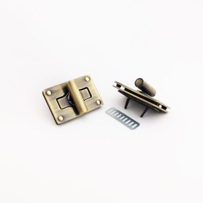 Rectangular Twist Handbag Lock Closure Y1101