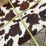 This classic chestnut and white cowhide features a natural horse-print pattern, perfect for rustic or Western-inspired designs. Ideal for handbags, furniture, footwear, garments, pillows, and décor.