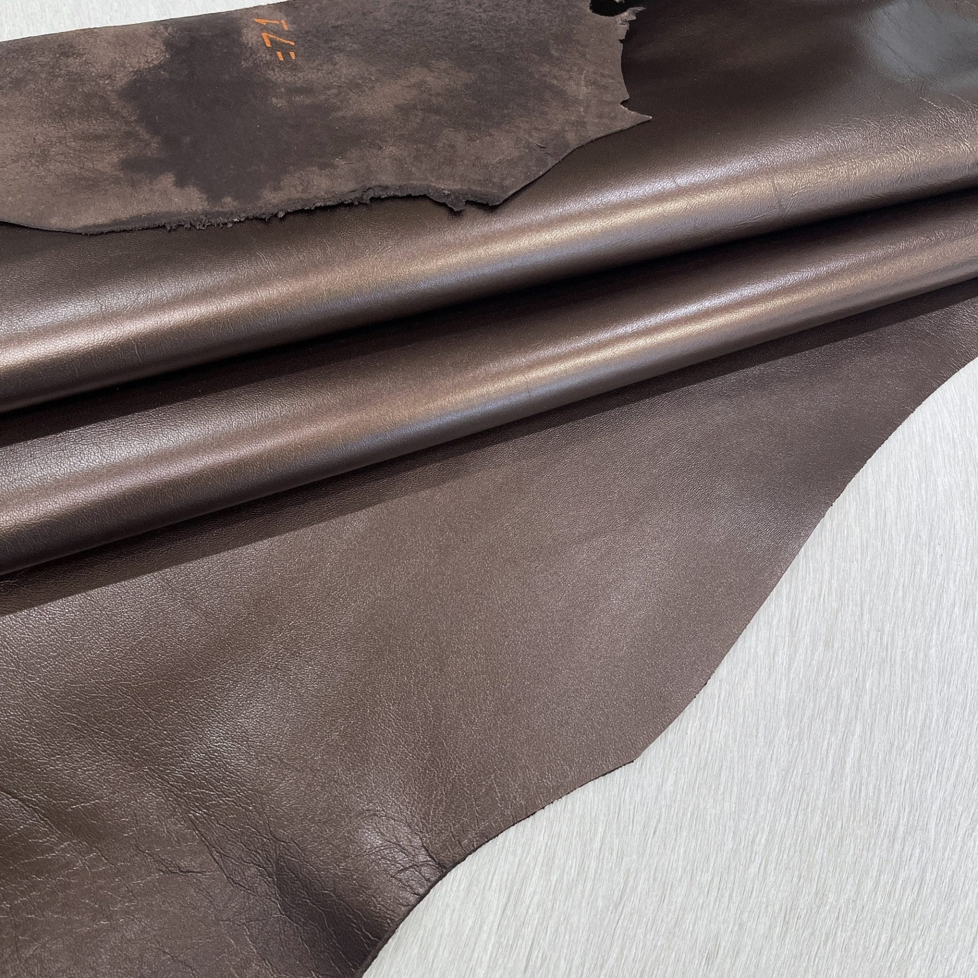 Chocolate Brown Lambskin 3