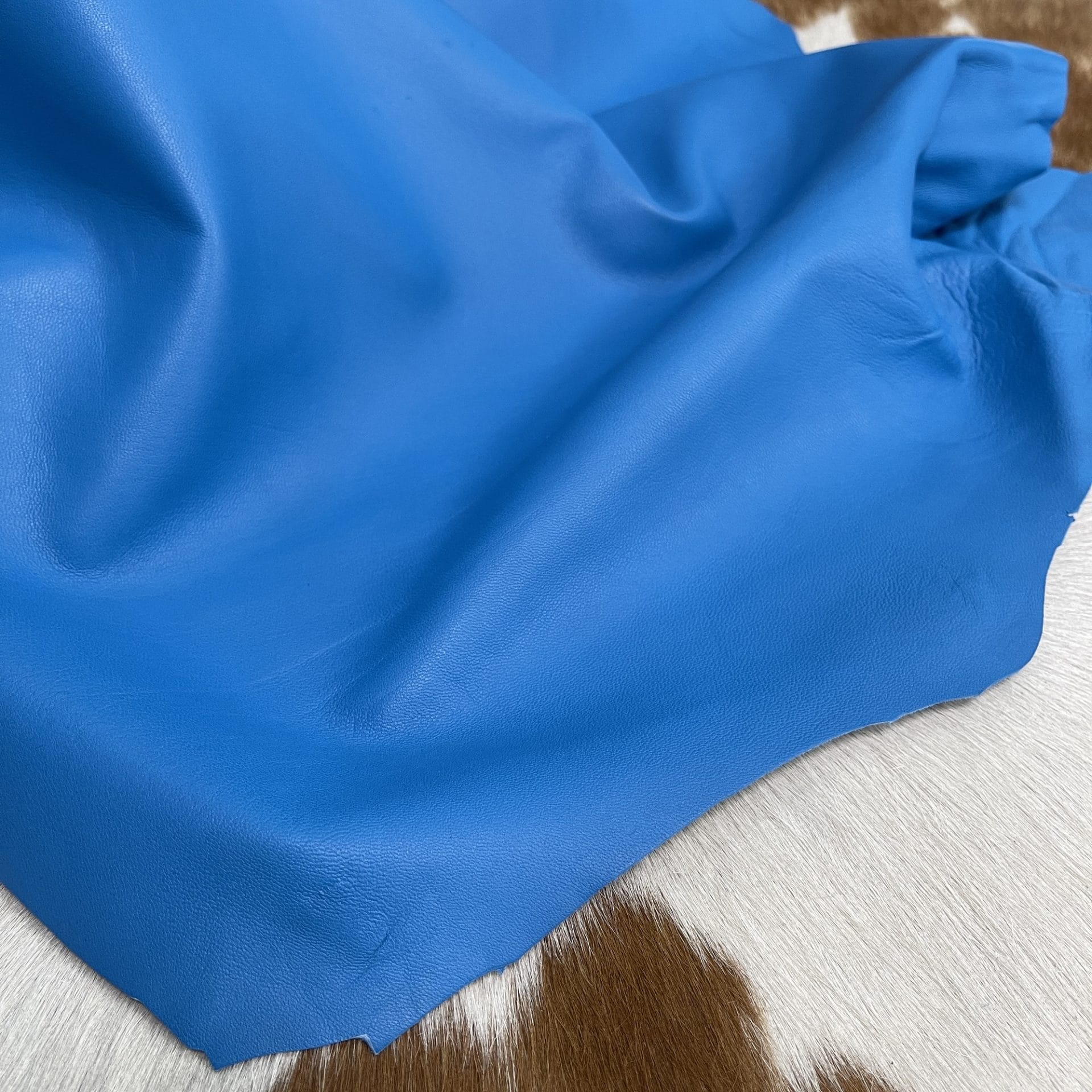 Aqua Blue Lambskin