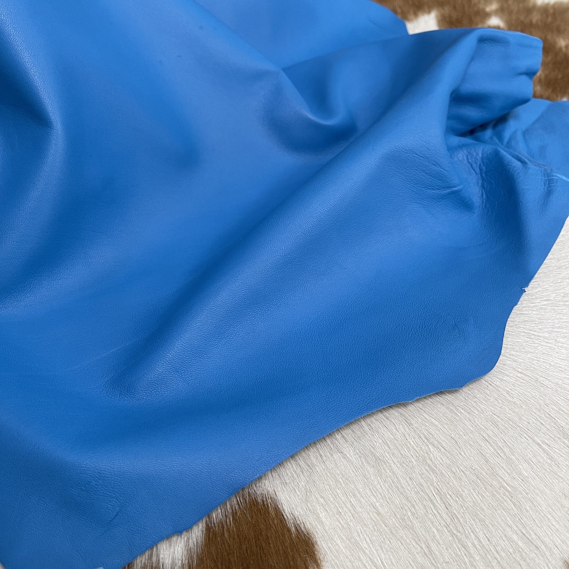 Aqua Blue Lambskin