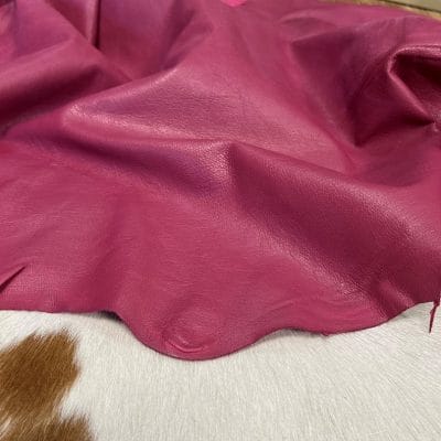Economy Lamb Nappa Leather- Multiple Hides Red Plum