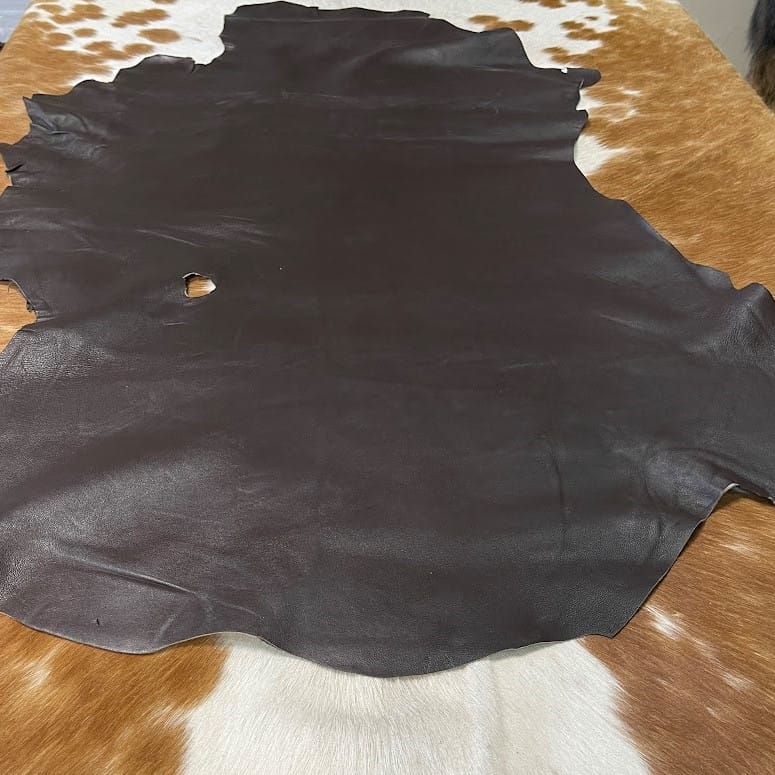 Lambskin soft leather -Seal Brown