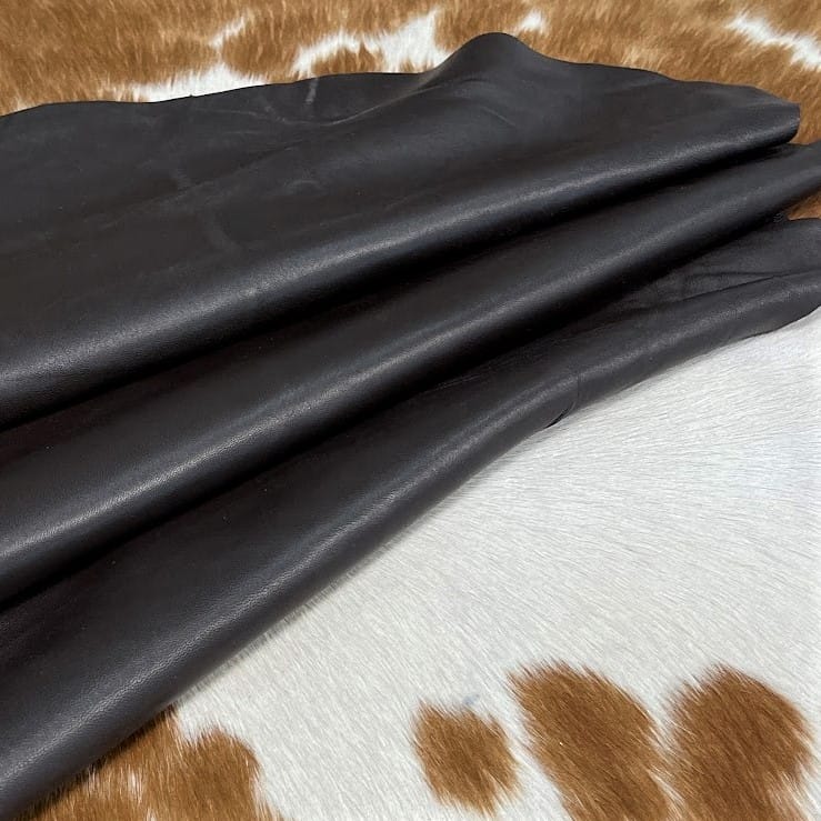 Lambskin soft leather -Seal Brown